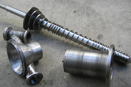 錐形雙孔機筒螺桿